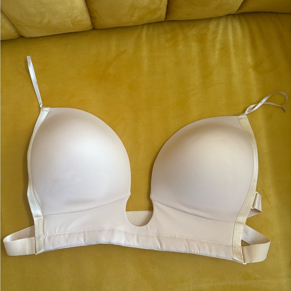 U plunge backless Women's Bra